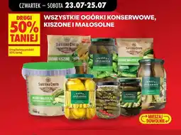 Biedronka Wszystkie ogórki konserwowe, kiszone i małosolne Swojska Chata, Nasza Spiżarnia oferta