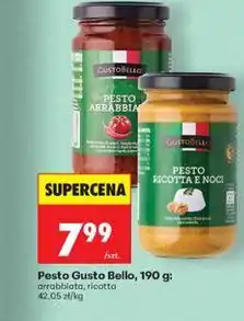 Biedronka Pesto Gusto Bello arrabbiata lub ricotta oferta