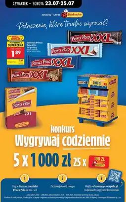Biedronka Wafelek Prince Polo XXL, 38 g-45 g oferta