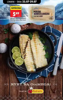 Biedronka Miruna nowozelandzka filet bez skóry Marinero oferta