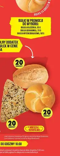 Biedronka Bułka kajzerka / Bułka grahamka / Bułka wysokobiałkowa oferta