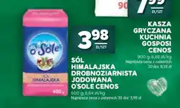 Stokrotka Market Sól Himalajska Drobnoziarnista Jodowana O'Sole Cenos oferta
