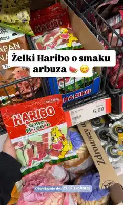 ALDI Żelki Haribo Wasser Melonen oferta
