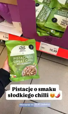 ALDI Pistacje Asia Green Garden Sweet Chili oferta