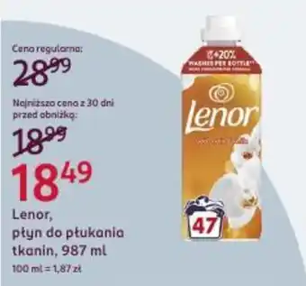 Rossmann Lenor, płyn do płukania tkanin oferta