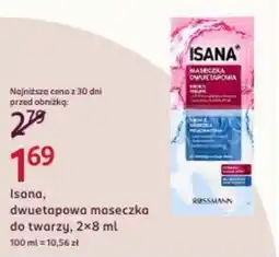 Rossmann Isana, dwuetapowa maseczka do twarzy oferta