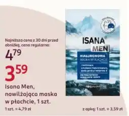 Rossmann Isana Men nawilżająca maska w płachcie oferta
