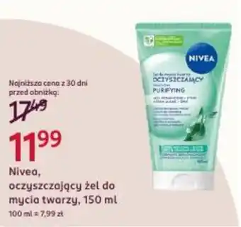 Rossmann Nivea, oczyszczający żel do mycia twarzy oferta