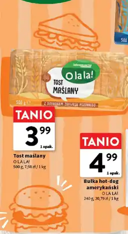 Intermarche Tost maślany O LA LA! oferta