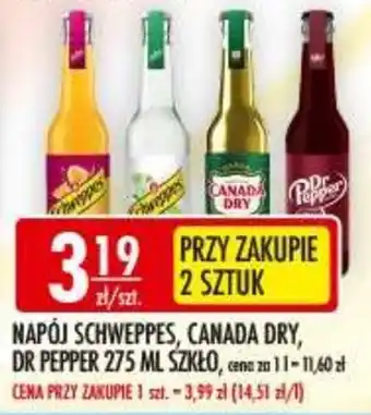 Sklepy Doroty Napój Schweppes, Canada Dry, Dr Pepper oferta