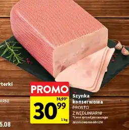Intermarche Szynka konserwowa PROSTO Z WĘDLINIARNI oferta