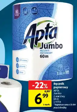 Intermarche Ręcznik papierowy APTA Jumbo oferta