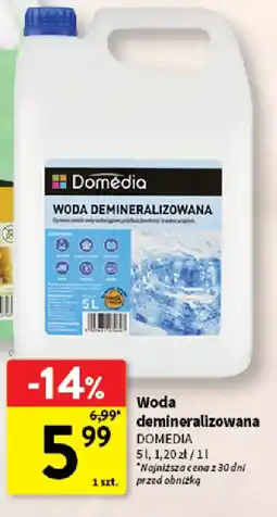 Intermarche Woda demineralizowana DOMEDIA oferta