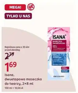 Rossmann Isana, dwuetapowa maseczka do twarzy, 2×8 ml oferta