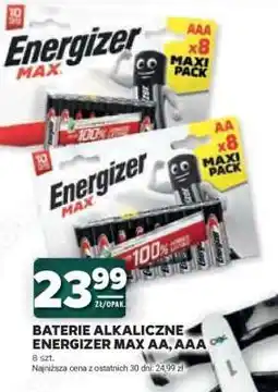 Stokrotka Market Baterie alkaliczne Energizer Max AA, AAA oferta