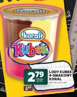 Stokrotka Market Lody Kubek 4-smakowy Koral oferta