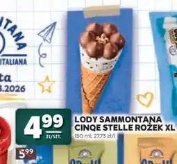 Stokrotka Market Lody Sammontana Cinque Stelle Rożek XL oferta