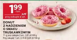 Stokrotka Market DONUT Z NADZIENIEM O SMAKU TRUSKAWKOWYM oferta