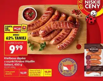 Biedronka Kiełbasa śląska z szynki Kraina Wędlin Select 450 g oferta