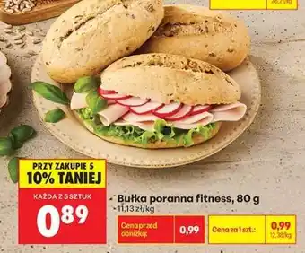 Biedronka bułka poranna fitness , 80 g oferta