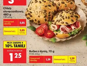 Biedronka Bułka z dynią, 70 g oferta