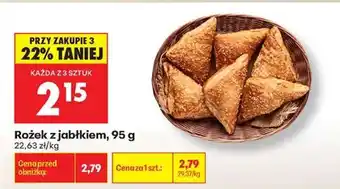 Biedronka Rożek z jabłkiem , 95 g oferta