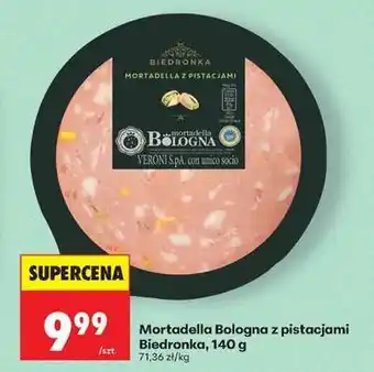 Biedronka Mortadella Bologna z pistacjami Biedronka, 140 g oferta