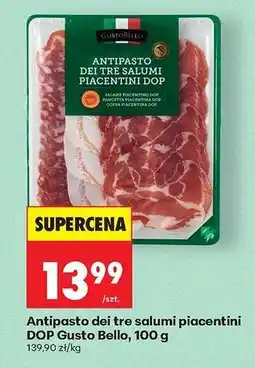 Biedronka Antipasto dei tre salumi piacentini DOP Gusto Bello 100 g oferta
