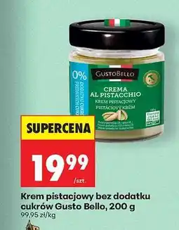 Biedronka Krem pistacjowy bez dodatku cukrów Gusto Bello, 200 g oferta