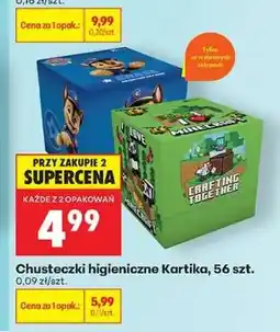 Biedronka Chusteczki higieniczne Kartika, 56 szt oferta