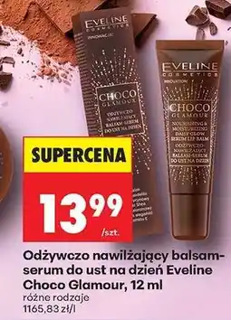Biedronka Odżywczo nawilżający balsam-serum do ust na dzień Eveline Choco Glamour, 12 ml oferta