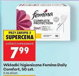 Biedronka Wkładki higieniczne Femina Daily Comfort, 50 szt oferta