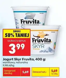 Biedronka Jogurt Skyr Fruvita, 400 g oferta