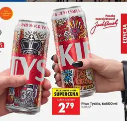 Biedronka Piwo Tyskie, 6x500 ml oferta