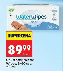 Biedronka Chusteczki water wipes, 9x60 szt oferta