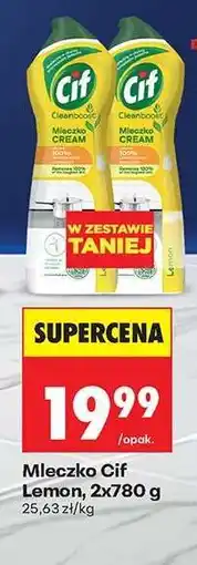 Biedronka Mleczko Cif Lemon, 2x780 g oferta