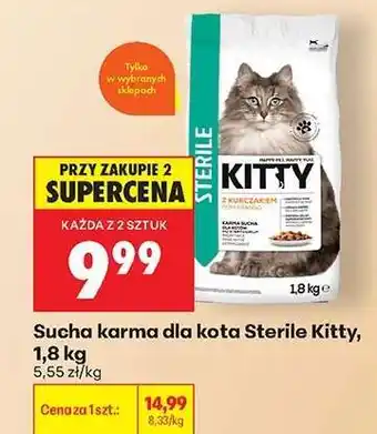 Biedronka Sucha karma dla kota Sterile Kitty 1,8 kg oferta