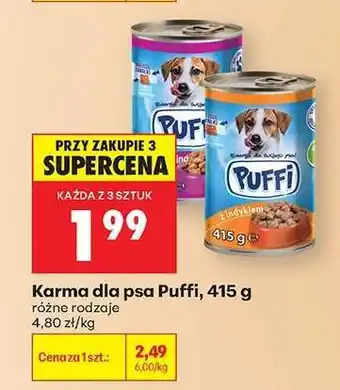 Biedronka Karma dla psa Puffi, 415 g oferta