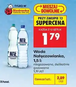 Biedronka WODA NAŁĘCZOWIANKA 1,5 L oferta