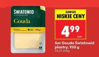 Biedronka Ser Gouda Światowid plastry, 150 g oferta
