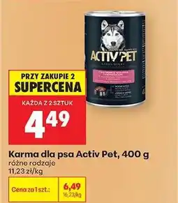 Biedronka Karma dla psa Activ Pet, 400 g oferta