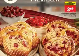 Biedronka Drożdżówka z kremem i czerwoną porzeczką, 110 g oferta