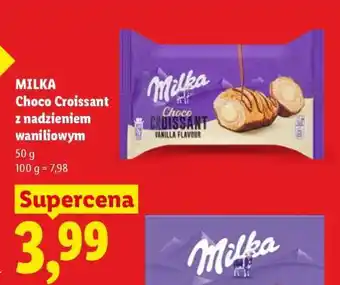 Lidl MILKA Choco Croissant z nadzieniem waniliowym oferta