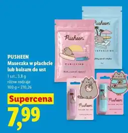 Lidl PUSHEEN Maseczka w płachcie lub balsam do ust oferta