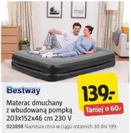 Jula Materac dmuchany z wbudowaną pompką oferta