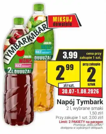 Delikatesy Sezam Napój Tymbark oferta