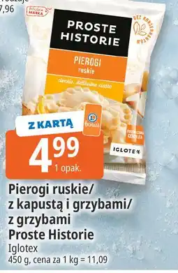 E.Leclerc Pierogi ruskie/z kapustą i grzybami/z grzybami Proste Historie oferta
