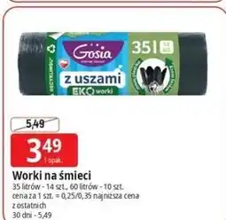 E.Leclerc Worki na śmieci Gosia z uszami EKO oferta