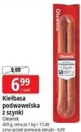 E.Leclerc Kiełbasa podwawelska z szynki Olewnik oferta