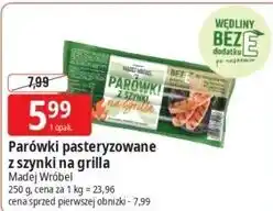 E.Leclerc Parówki pasteryzowane z szynki na grilla Madej Wróbel oferta
